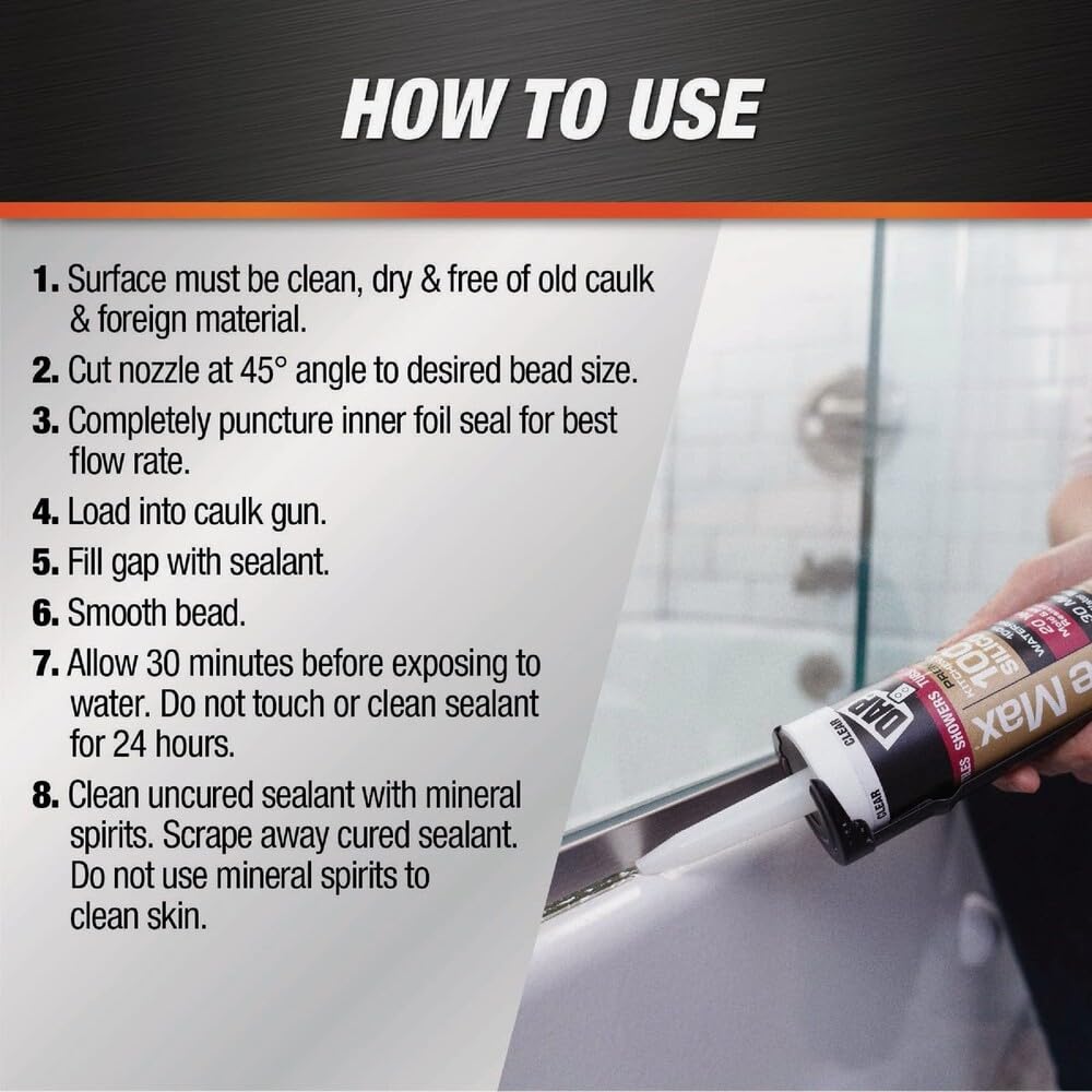 Almond color silicone sealant 10.1 oz for kitchen and bath