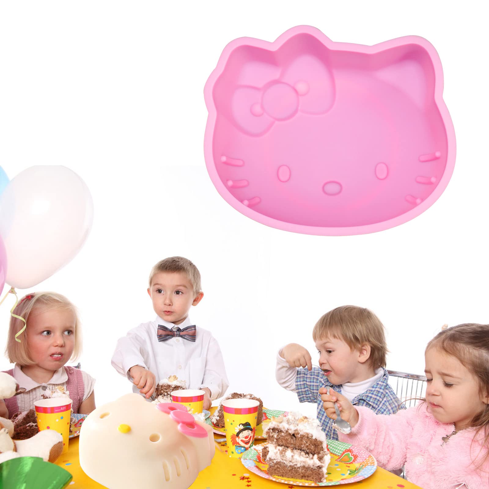 bpa-free cat fondant mold 6 inch