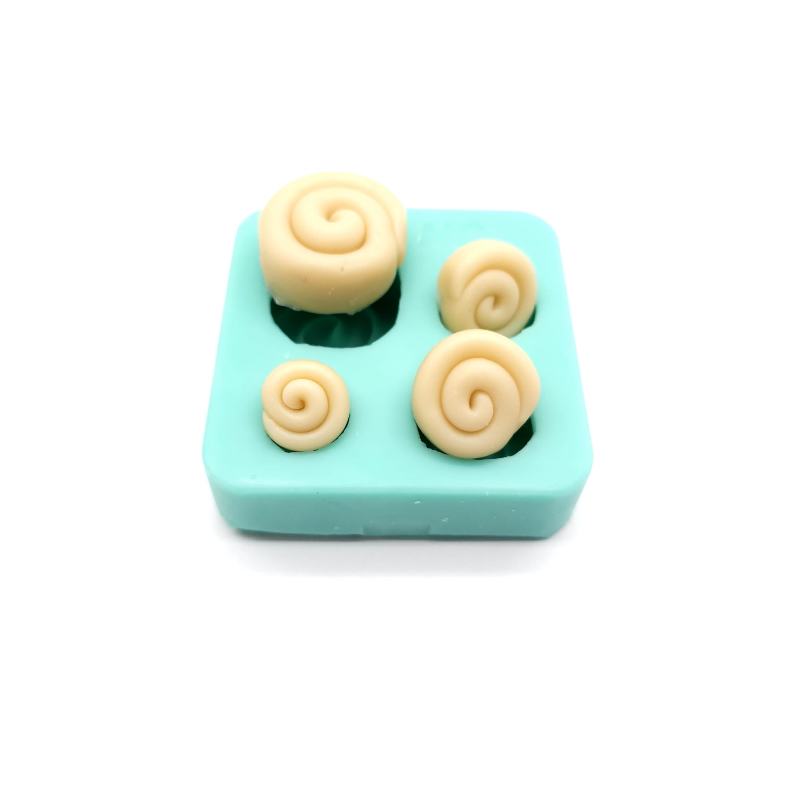 Silicone mold for wax melts cinnamon roll