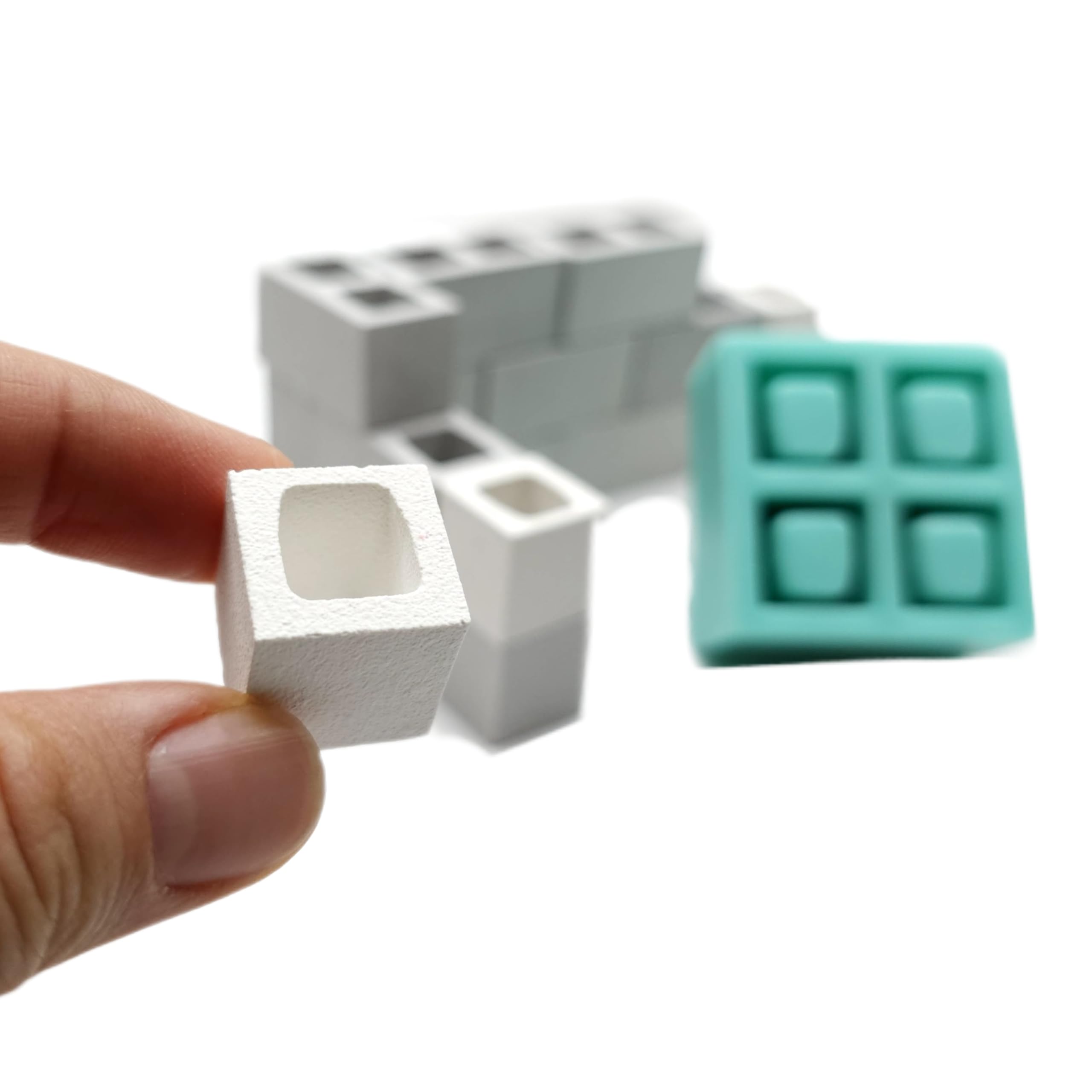 Silicone mold suitable for resin or plaster blocks