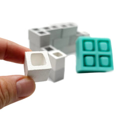 Silicone mold suitable for resin or plaster blocks