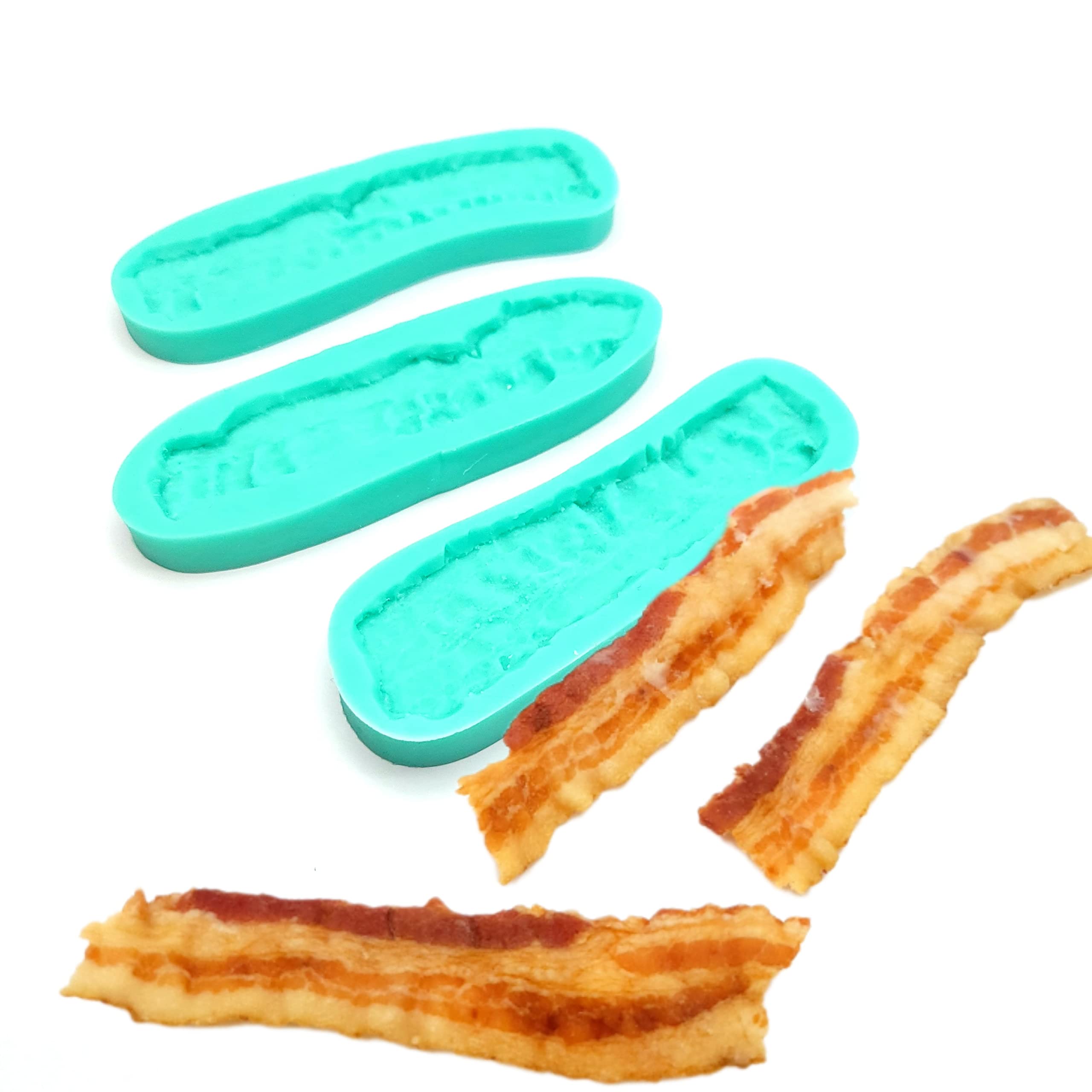 Silicone mold NC006 bacon for resin and modeling clays