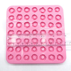 Flexible nonstick silicone mold for demolding delicate cereal pieces