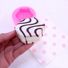 Silicone mold Zebra cake NC033 side angle
