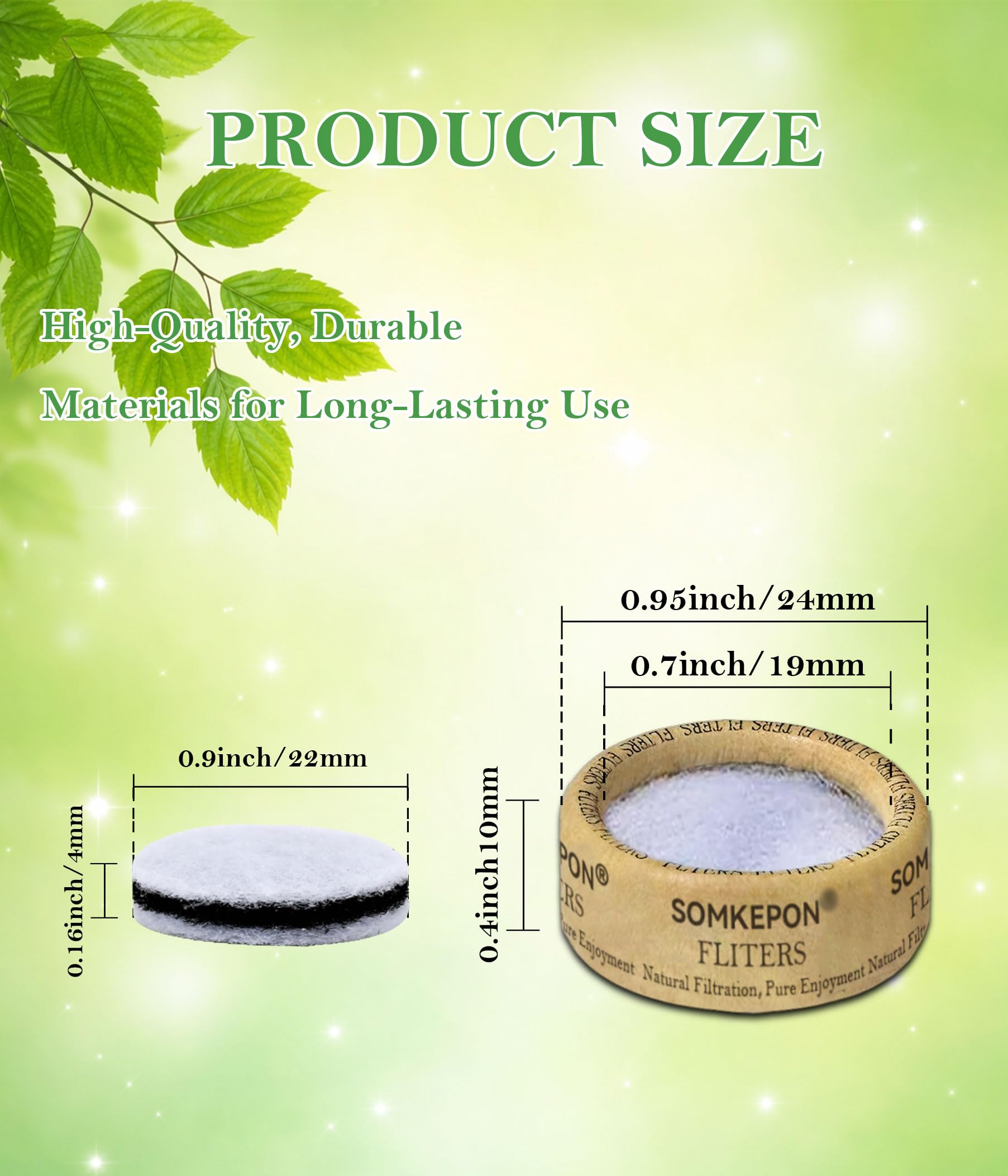 Silicone mouthpeace compatible carbon filter