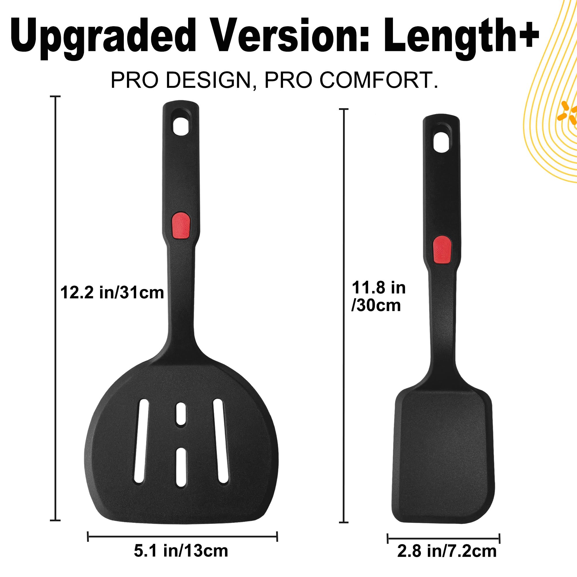 large spatula set for eggs pancakes burgers