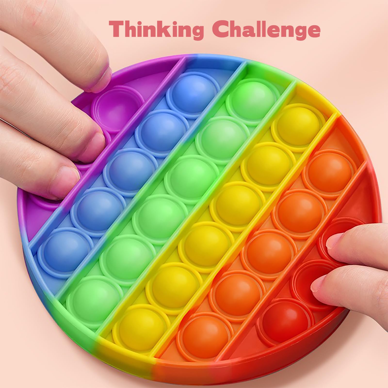 Silicone pop fidget toys bundle for stress relief