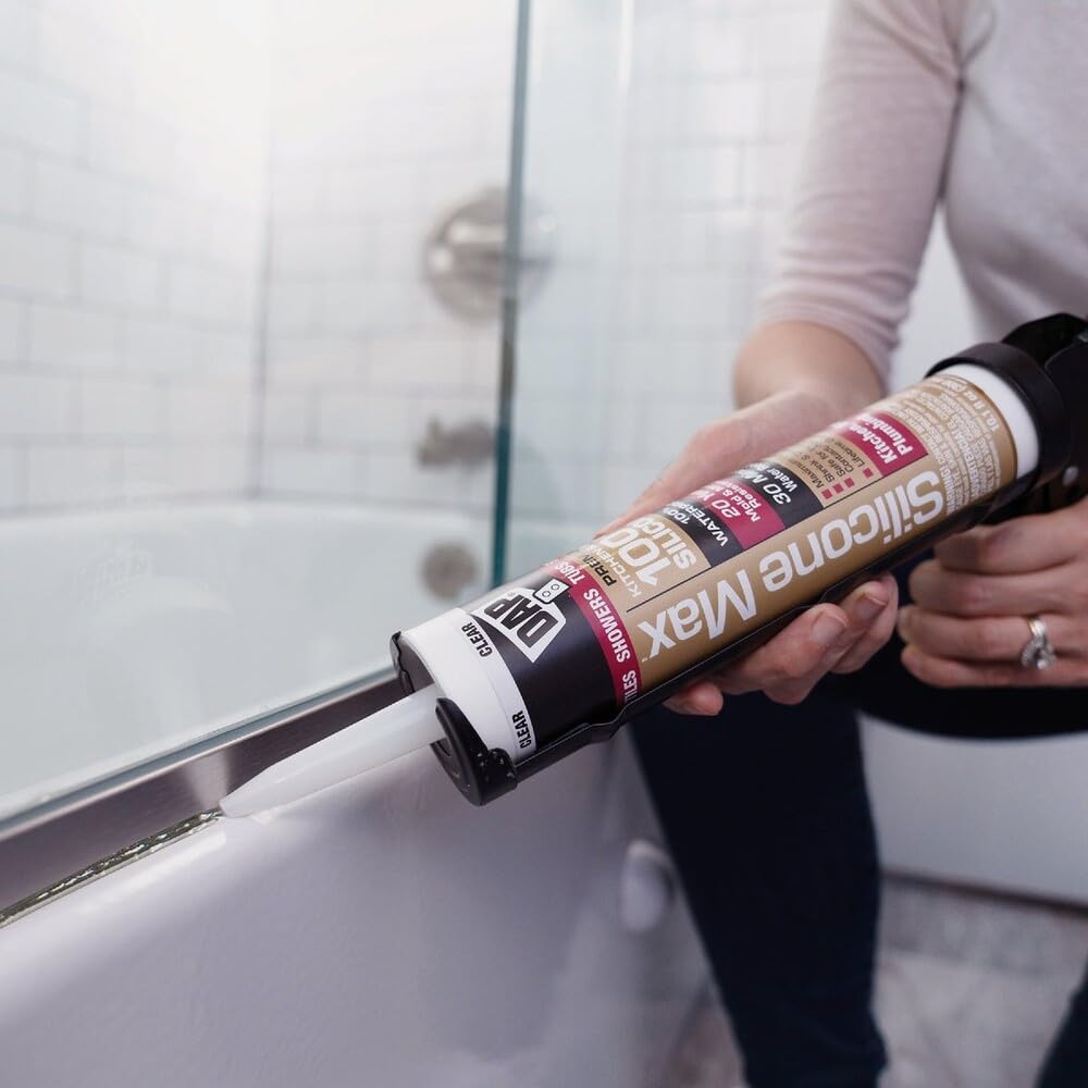 Almond sealant 10.1 oz silicone max kitchen and bath image 7