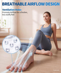 Clear silicone toe separators with breathable airflow channels
