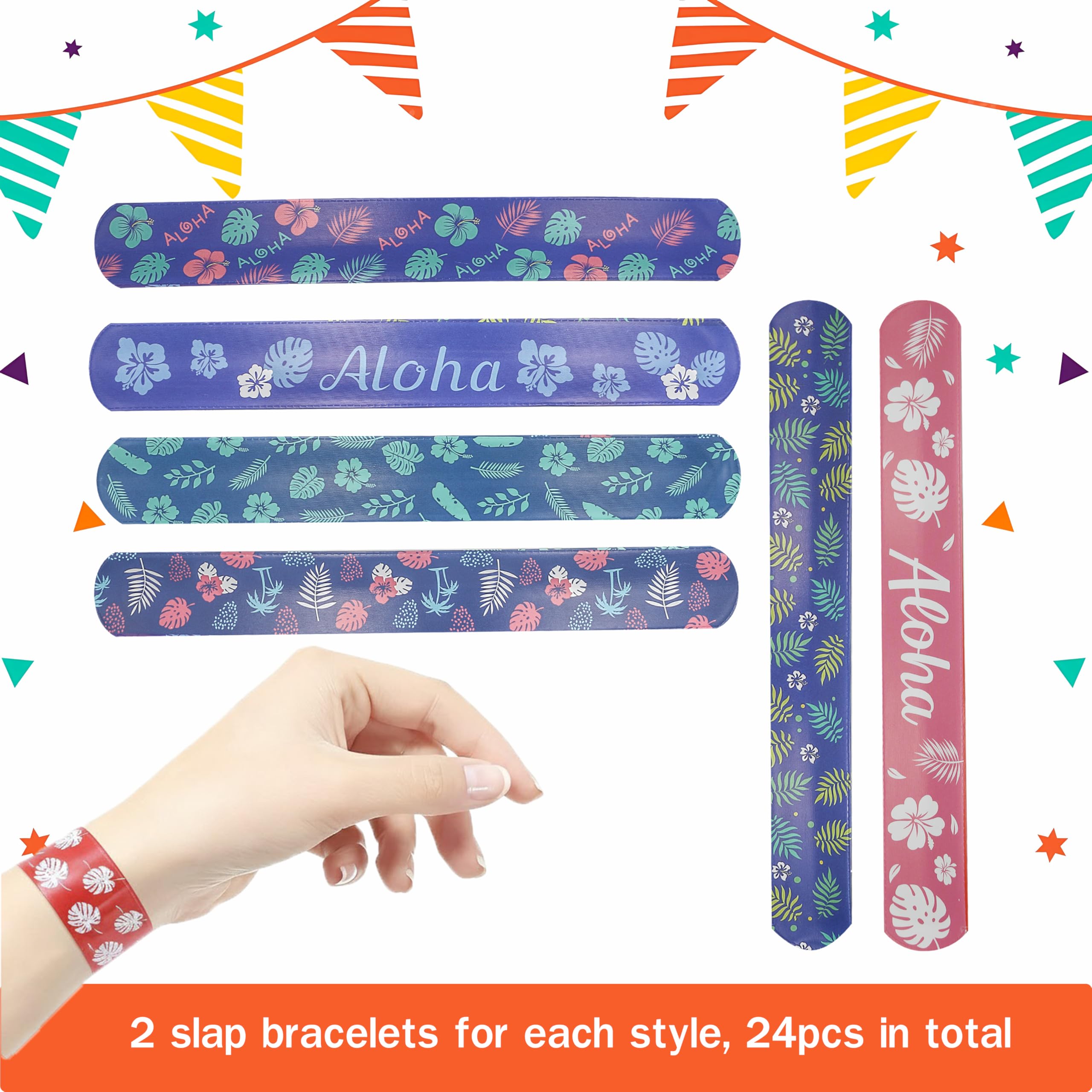 Adjustable slap bracelets designed for teens and adults
