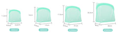 silicone freezer bag 1200ml for meal prep