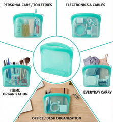 leakproof airtight silicone ziplock bag 300ml