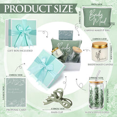 Bridesmaid greeting card 300g double copper paper