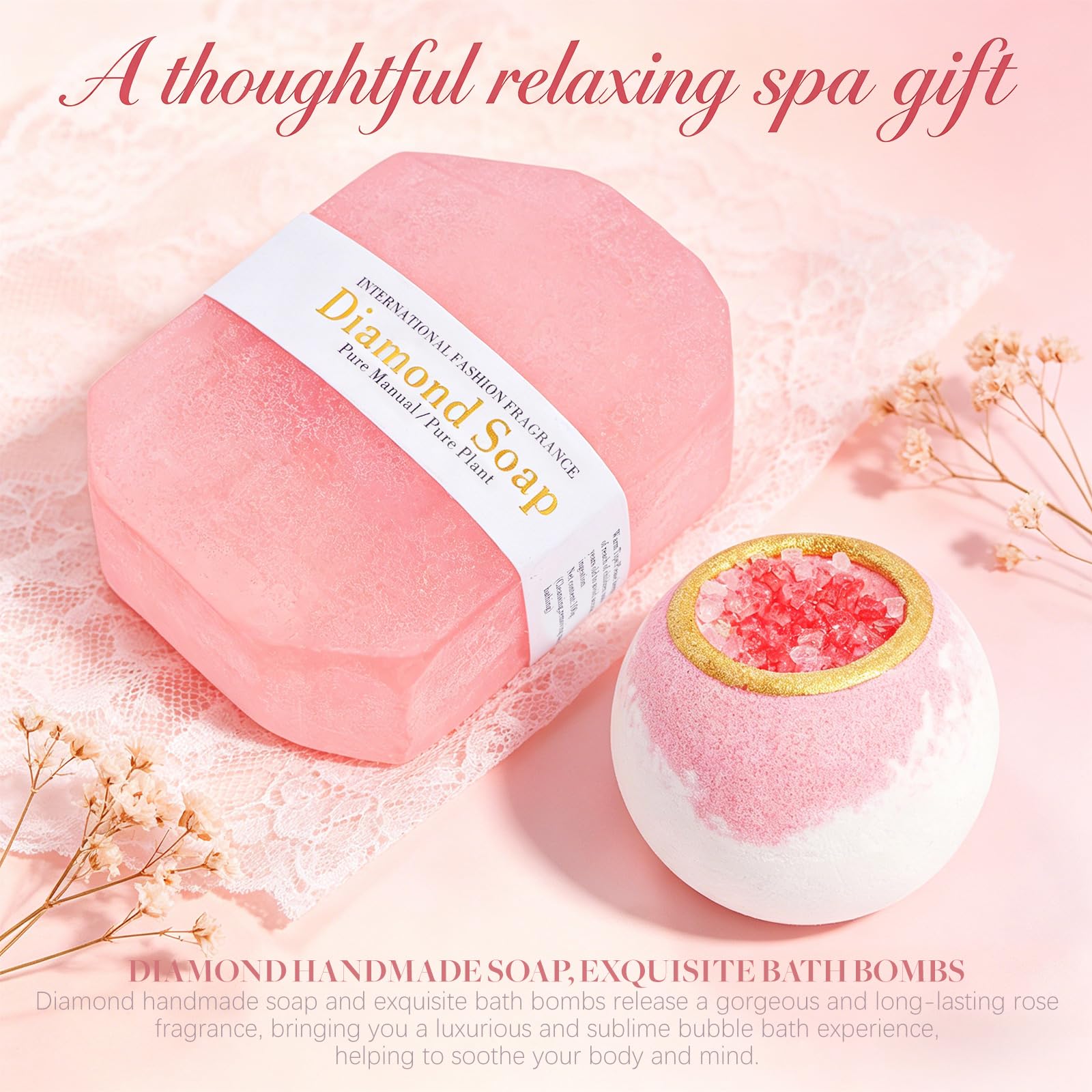 Silk eye mask and silk headband in gift box
