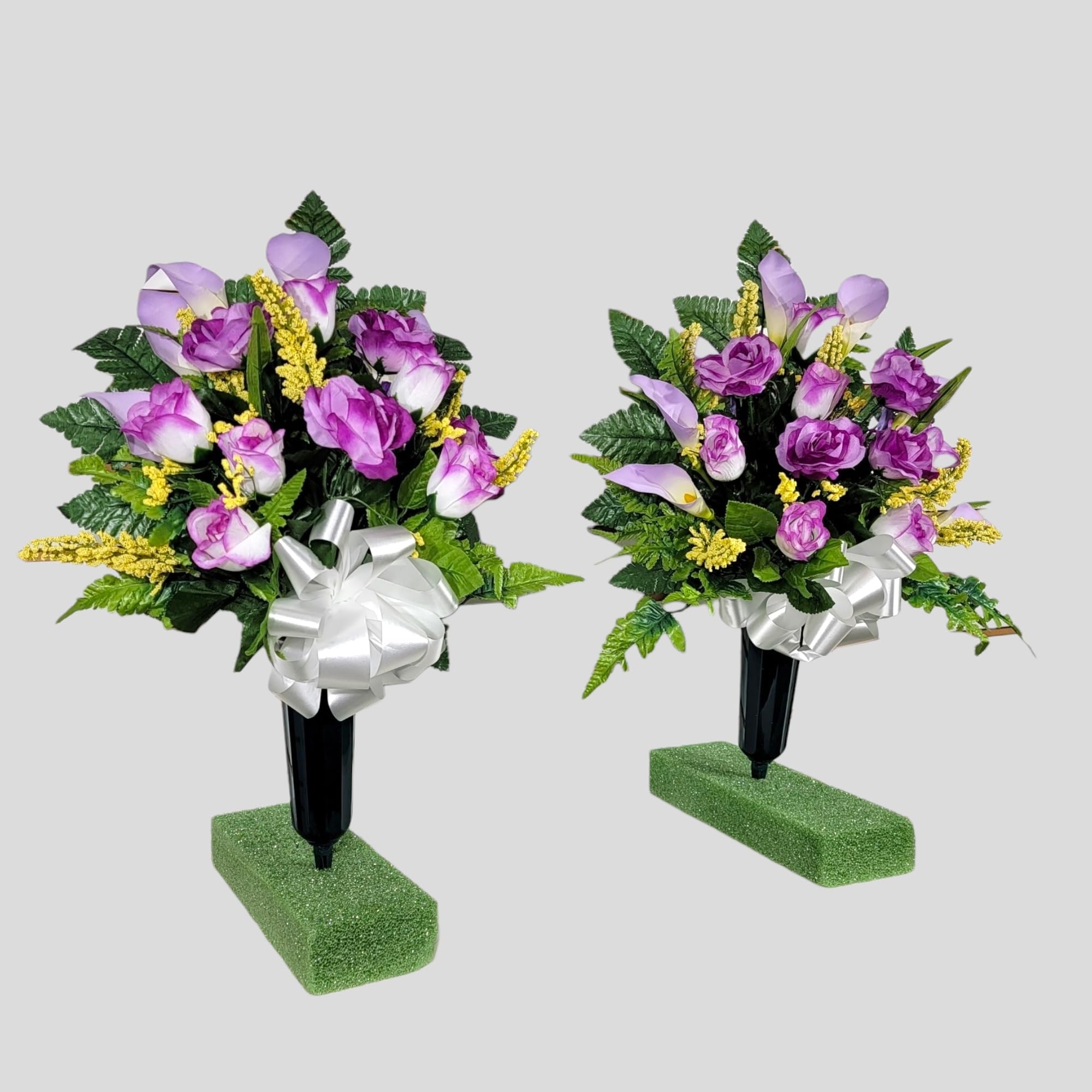 One-sided cone design for grave decoration
