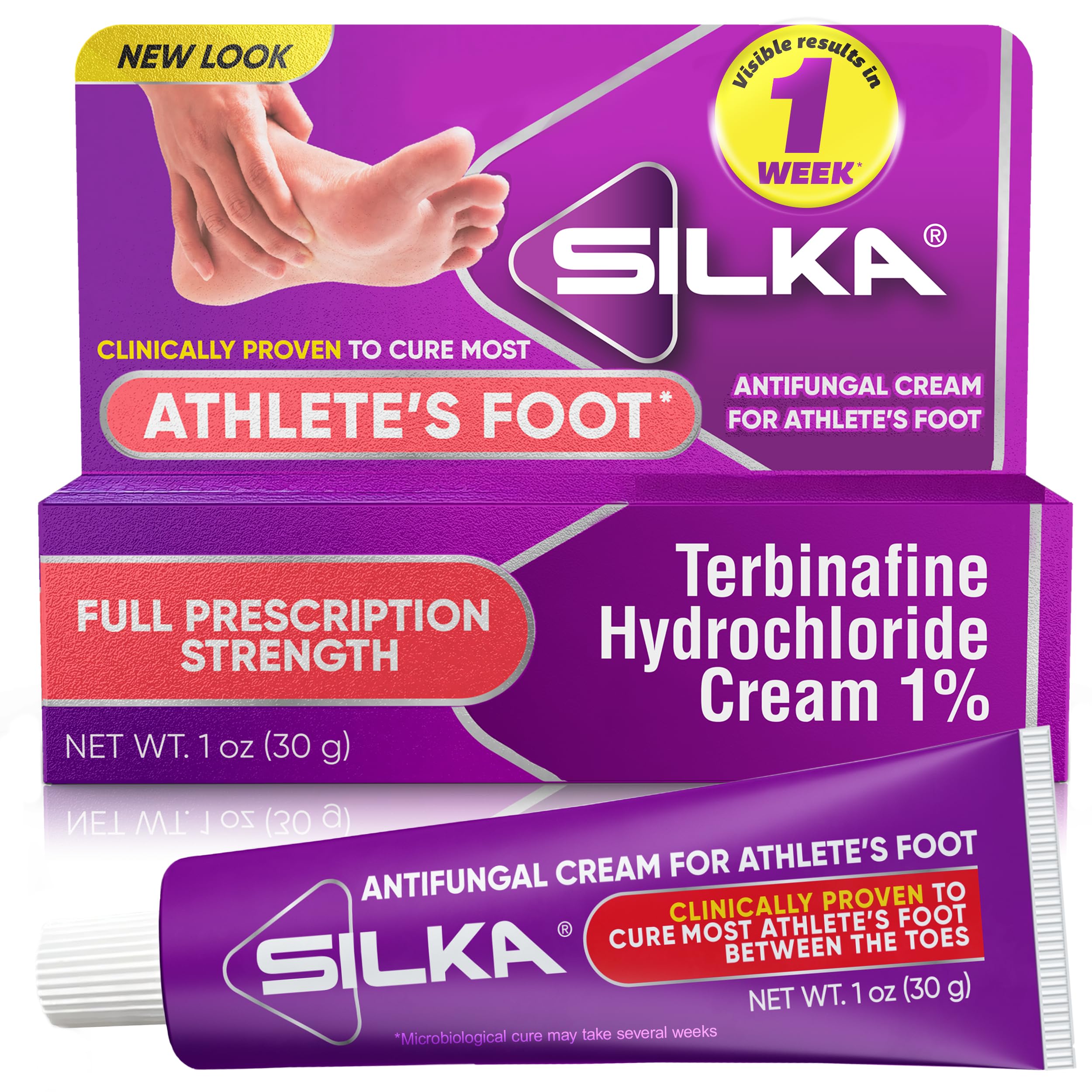 Silka Antifungal Cream Terbinafine Hydrochloride 1oz packaging