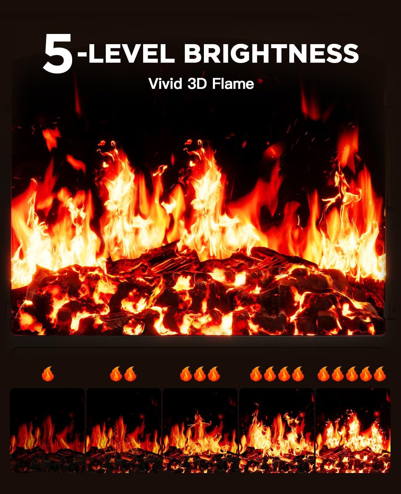 Silonn electric fireplace heater app control interface