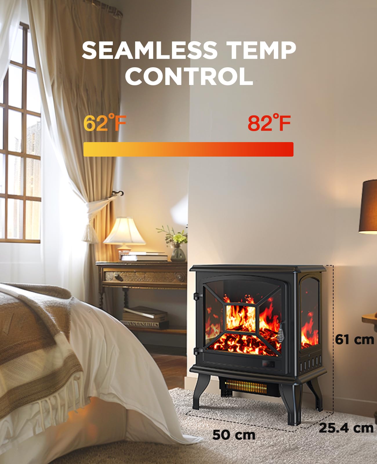 Silonn app remote control interface for fireplace