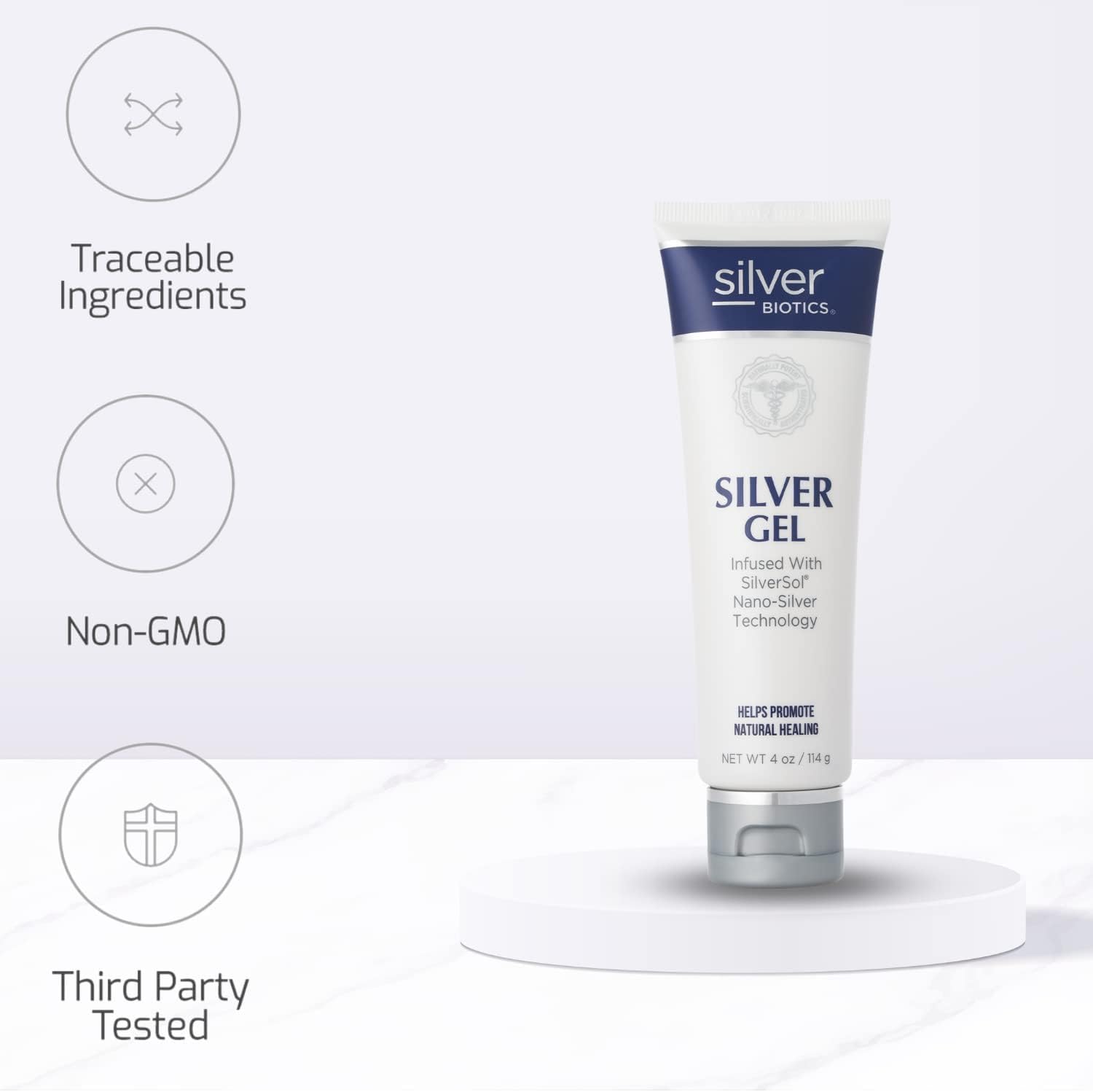 Pack of 2 Silver Biotics First Aid Healing & Soothing Gel