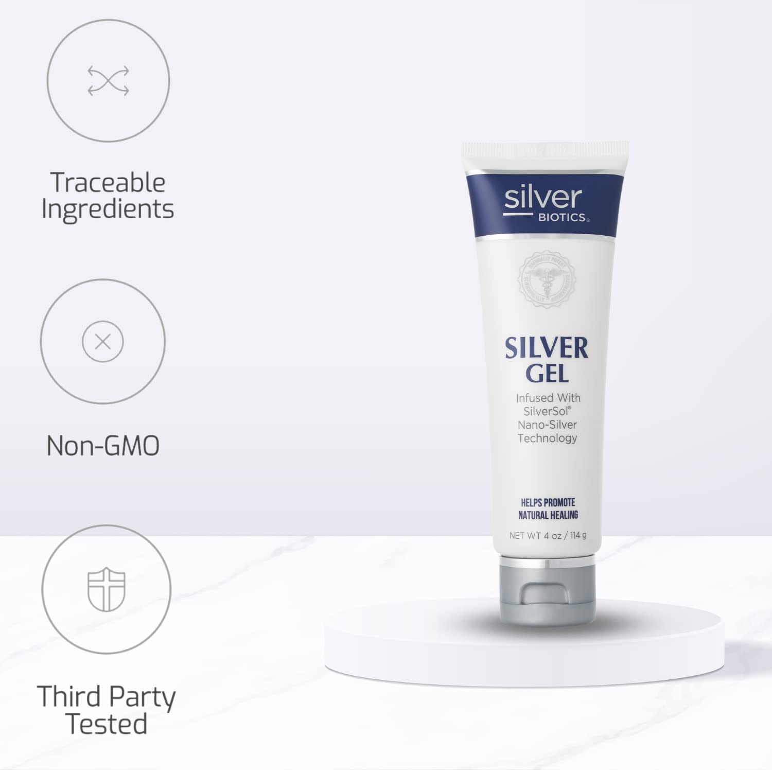 Non irritating formula for sensitive skin by Silver Biotics