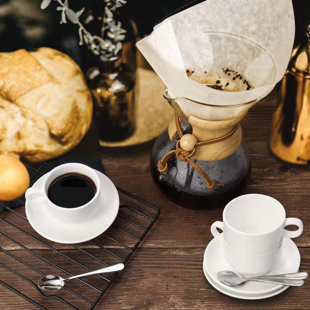 Silver demitasse spoons 4.7in for daily use
