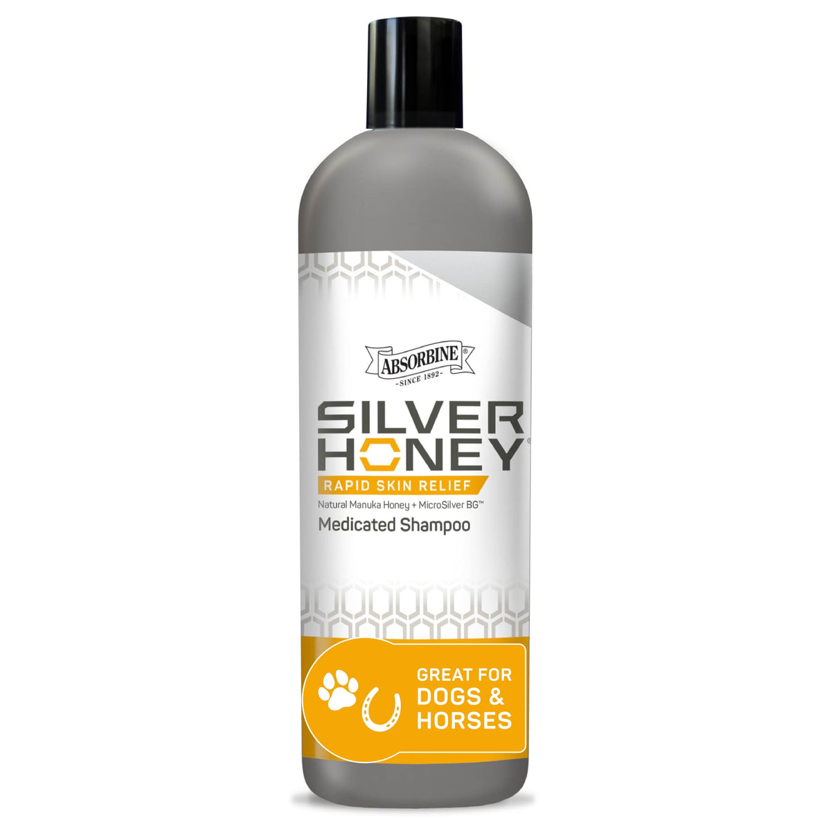 Silver Honey Rapid Skin Relief Medicated Shampoo bottle 16 fl oz