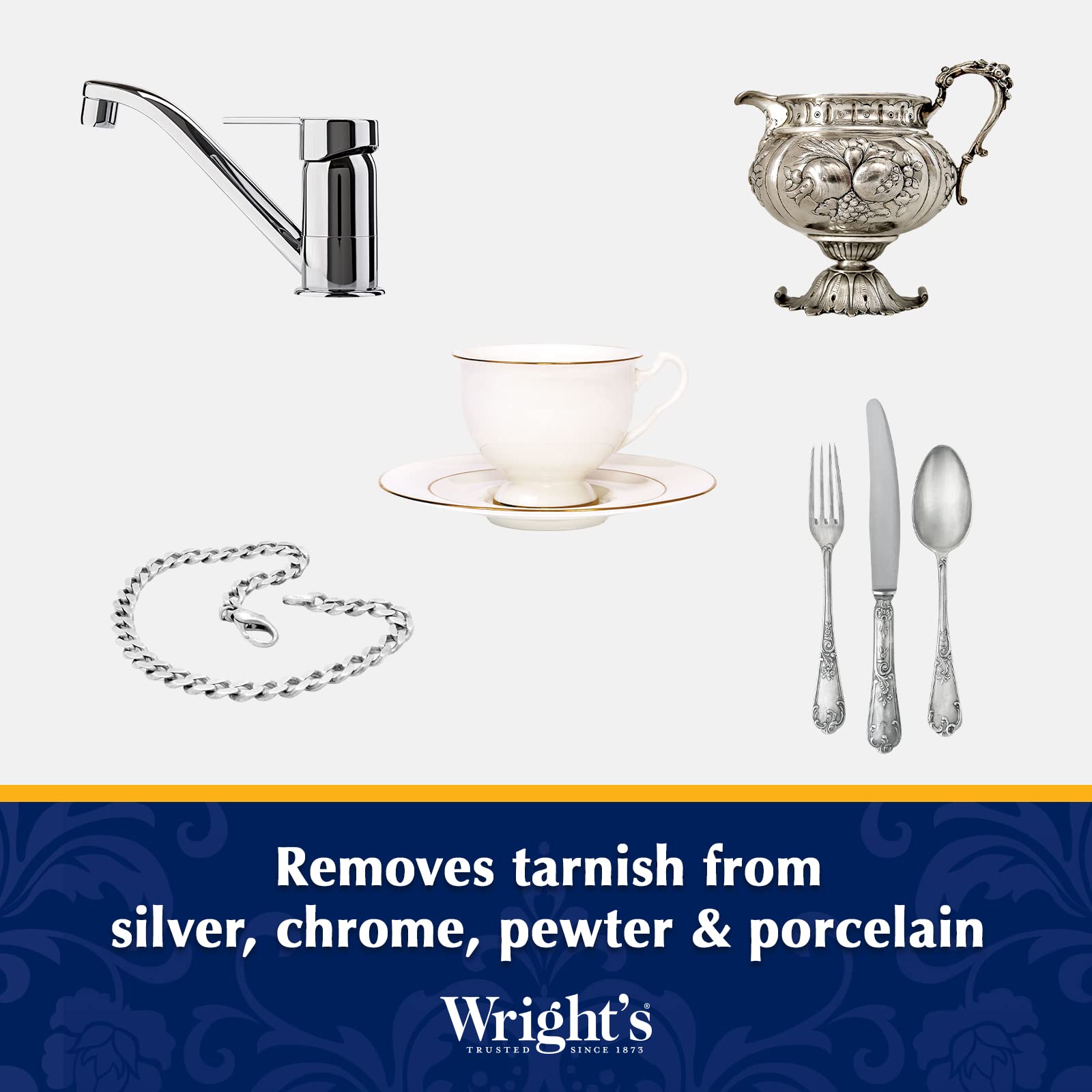 Jewelry cleaning cream for silver and metals