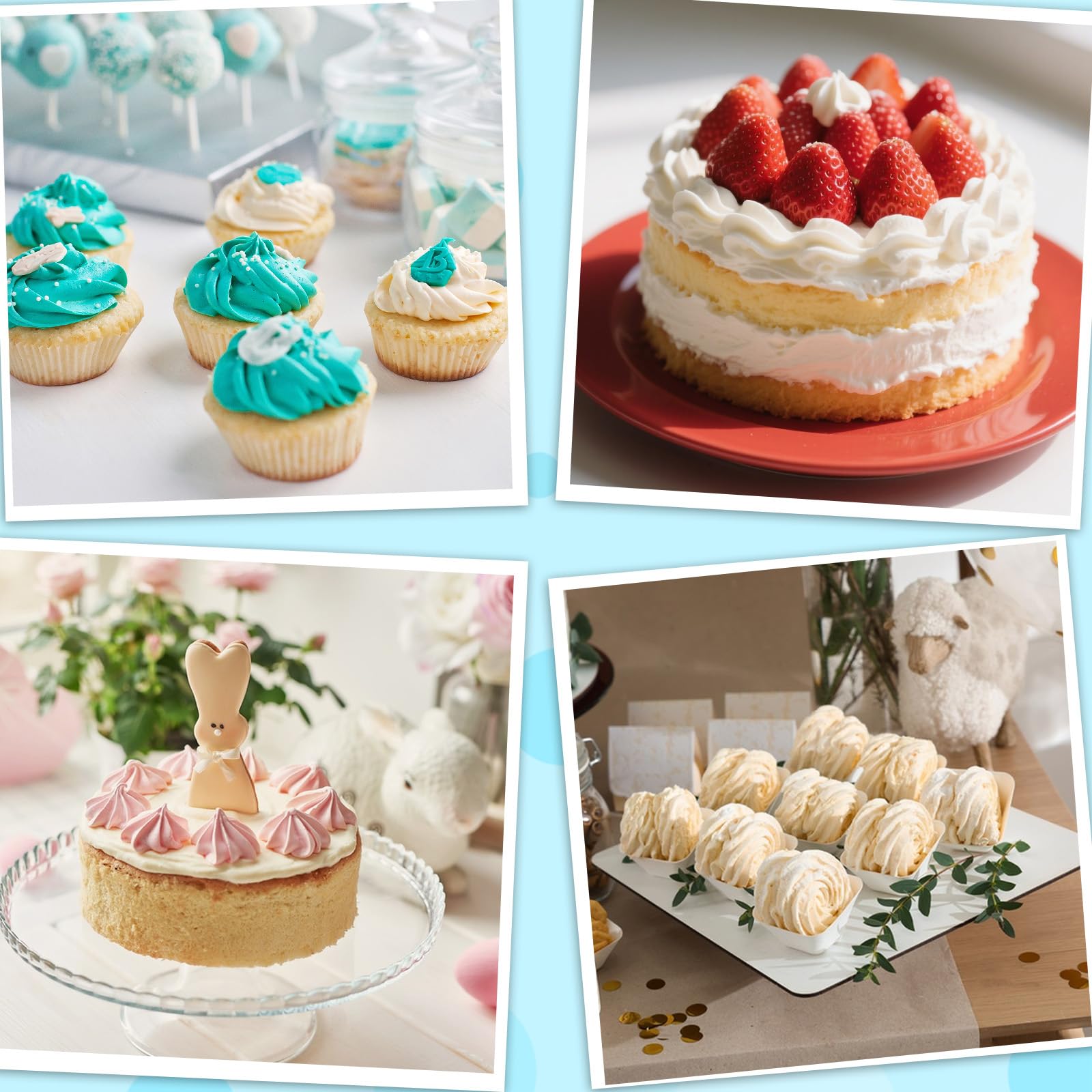 cakes cupcakes cookies and pastries decoration with piping tips