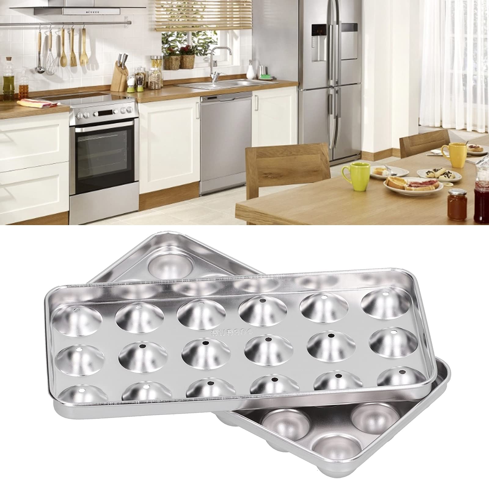 silver stainless steel tray with lid and container