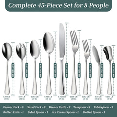 stainless steel flatware dinner and salad forks