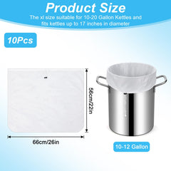 extra large 26x22 inch brew bag shown for home brewing