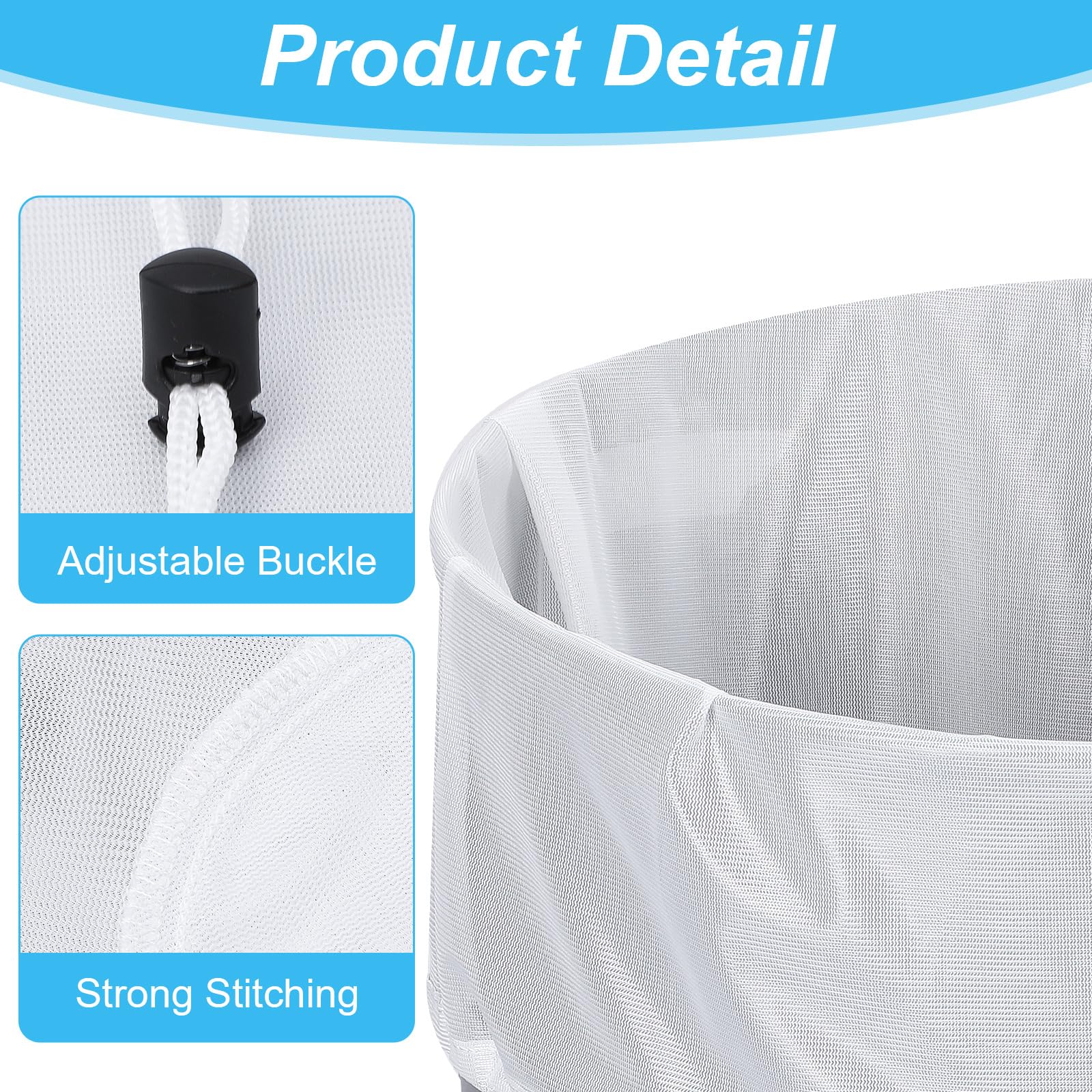 durable white polyester brew bags reusable for multiple batches