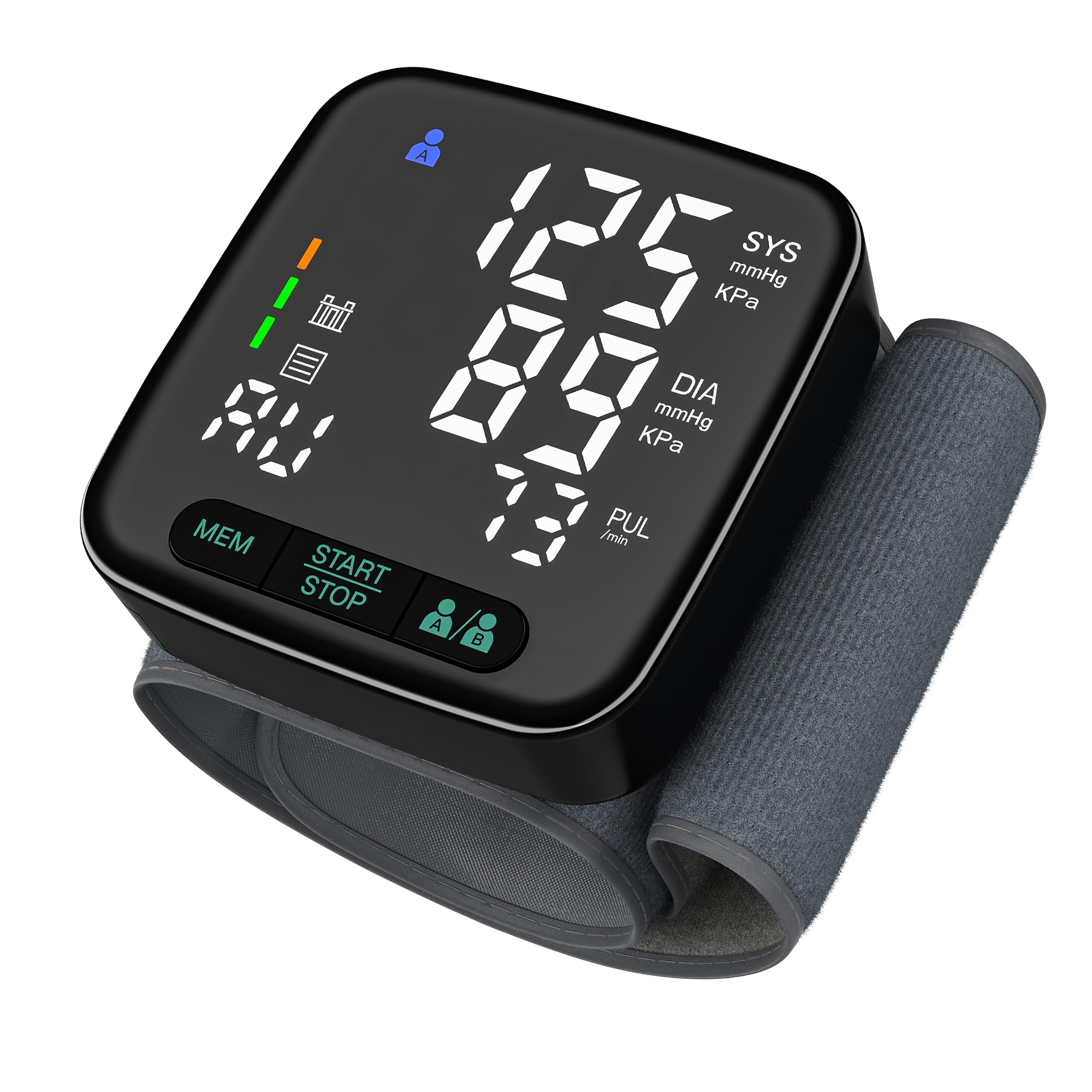 SimpliCare U60AH wrist BP monitor with 2.9 inch LED display