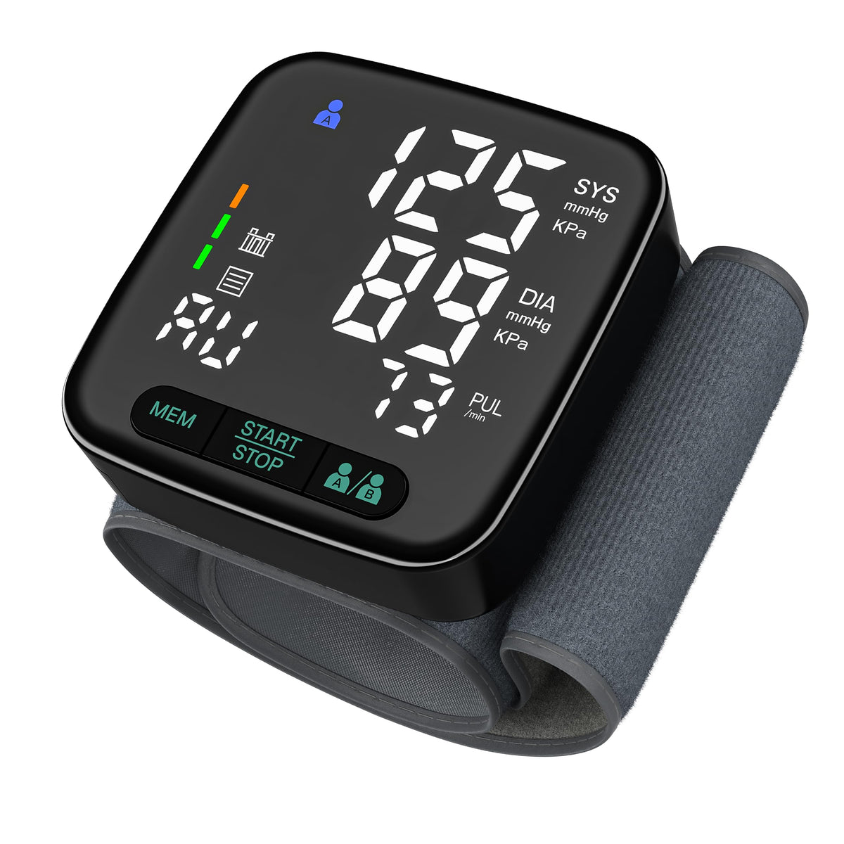 SimpliCare U60AH wrist BP monitor with 2.9 inch LED display