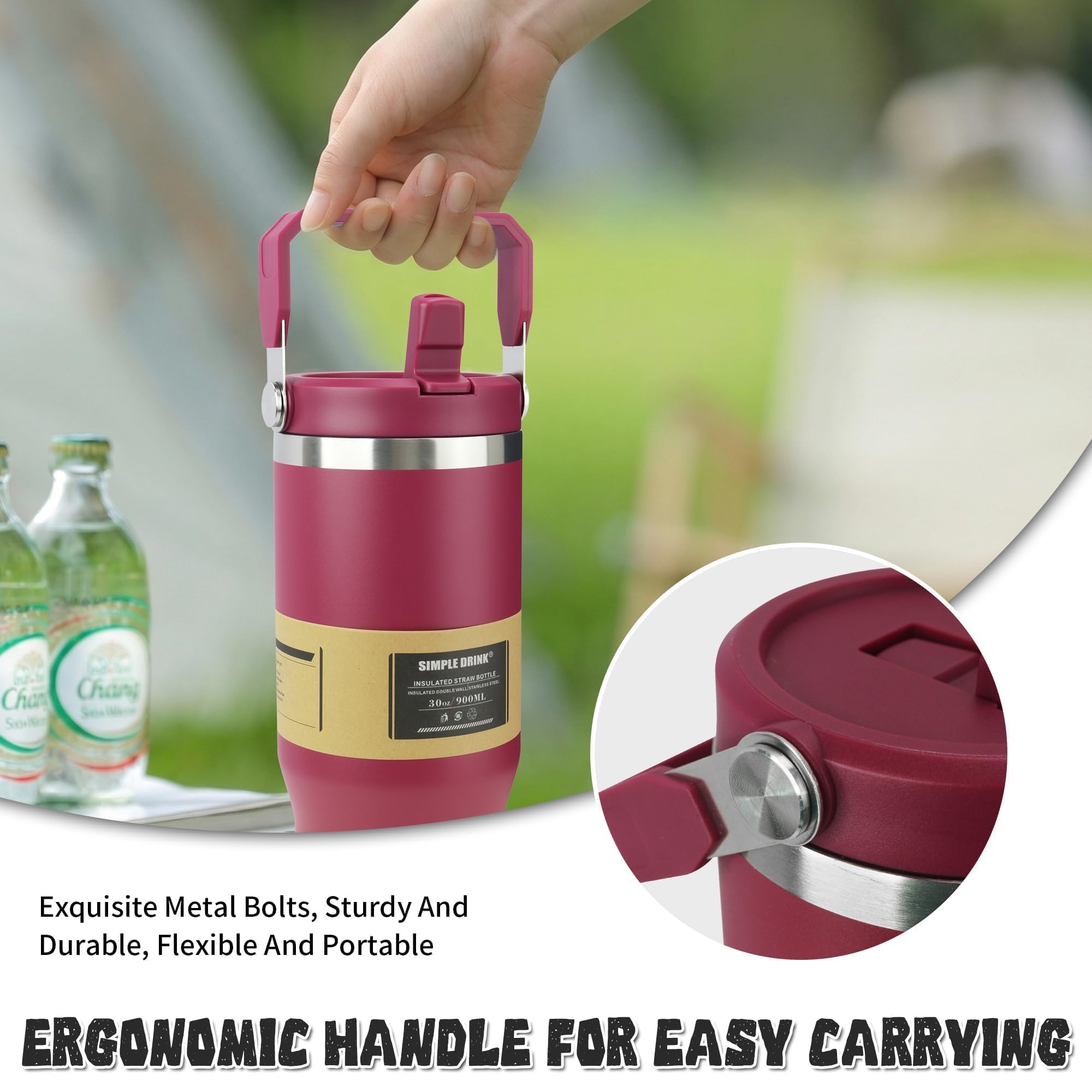 18/8 stainless steel BPA-free water bottle SIMPLE DRINK