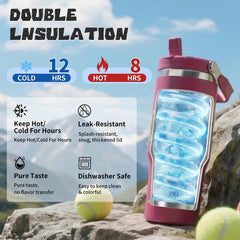 Leak proof bottle with foldable handle by SIMPLE DRINK