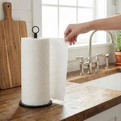 Simple paper towel holder stand on kitchen counter