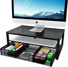 Simple Trending Monitor Stand with Drawer top view