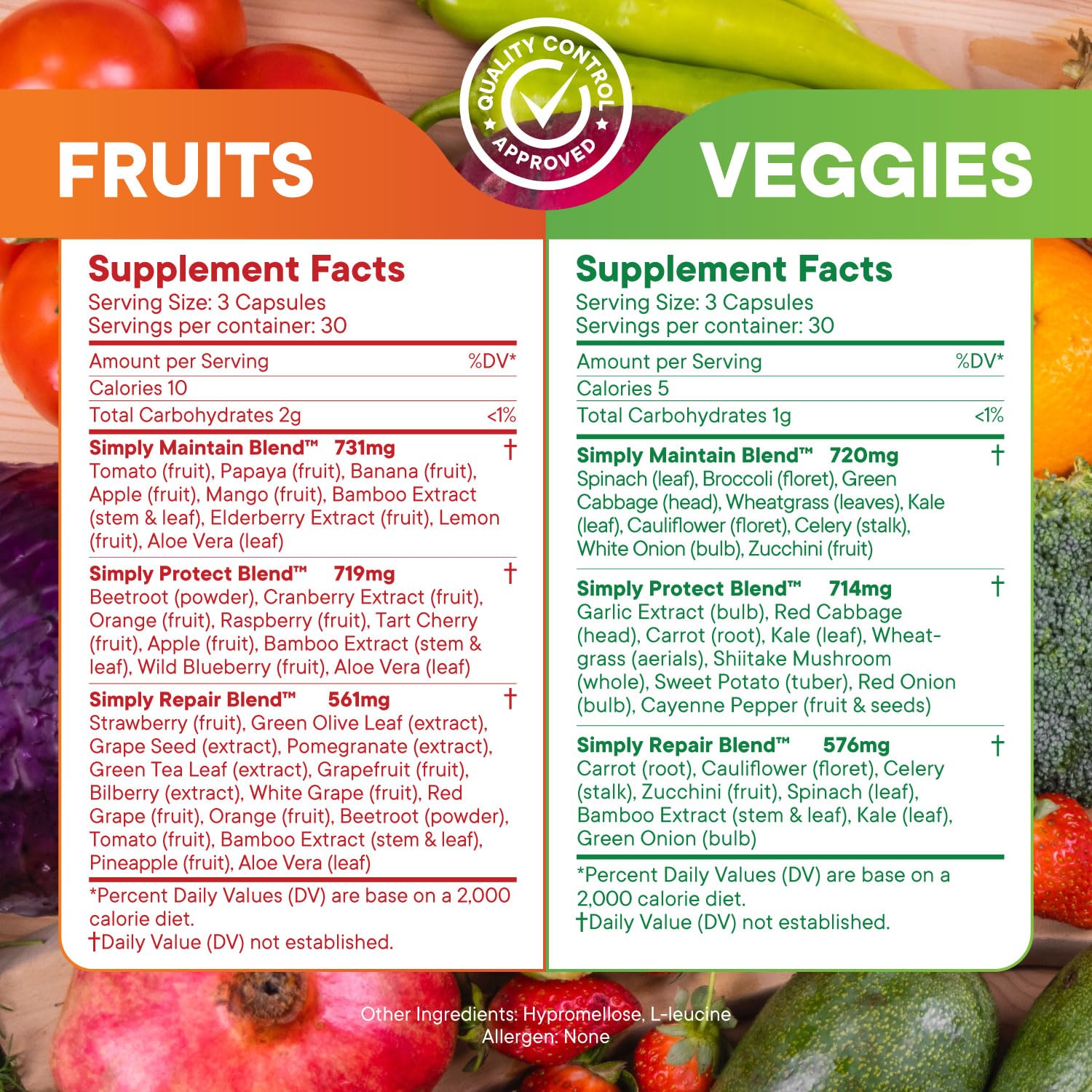 Label highlights beta carotene in Simply Nature's Pledge supplement