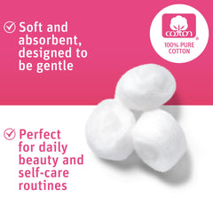 Ultra soft absorbent cotton balls for skincare