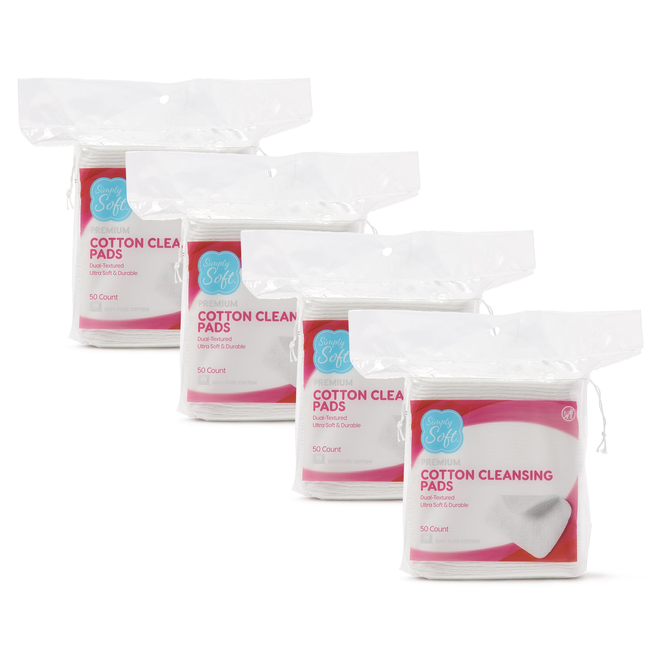 Simply Soft Premium Jumbo Cotton Pads 200 Count