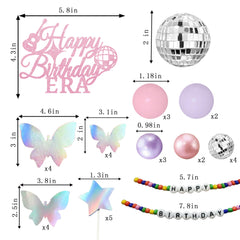 Foam balls and paper toppers included in the Happy Birthday Era set