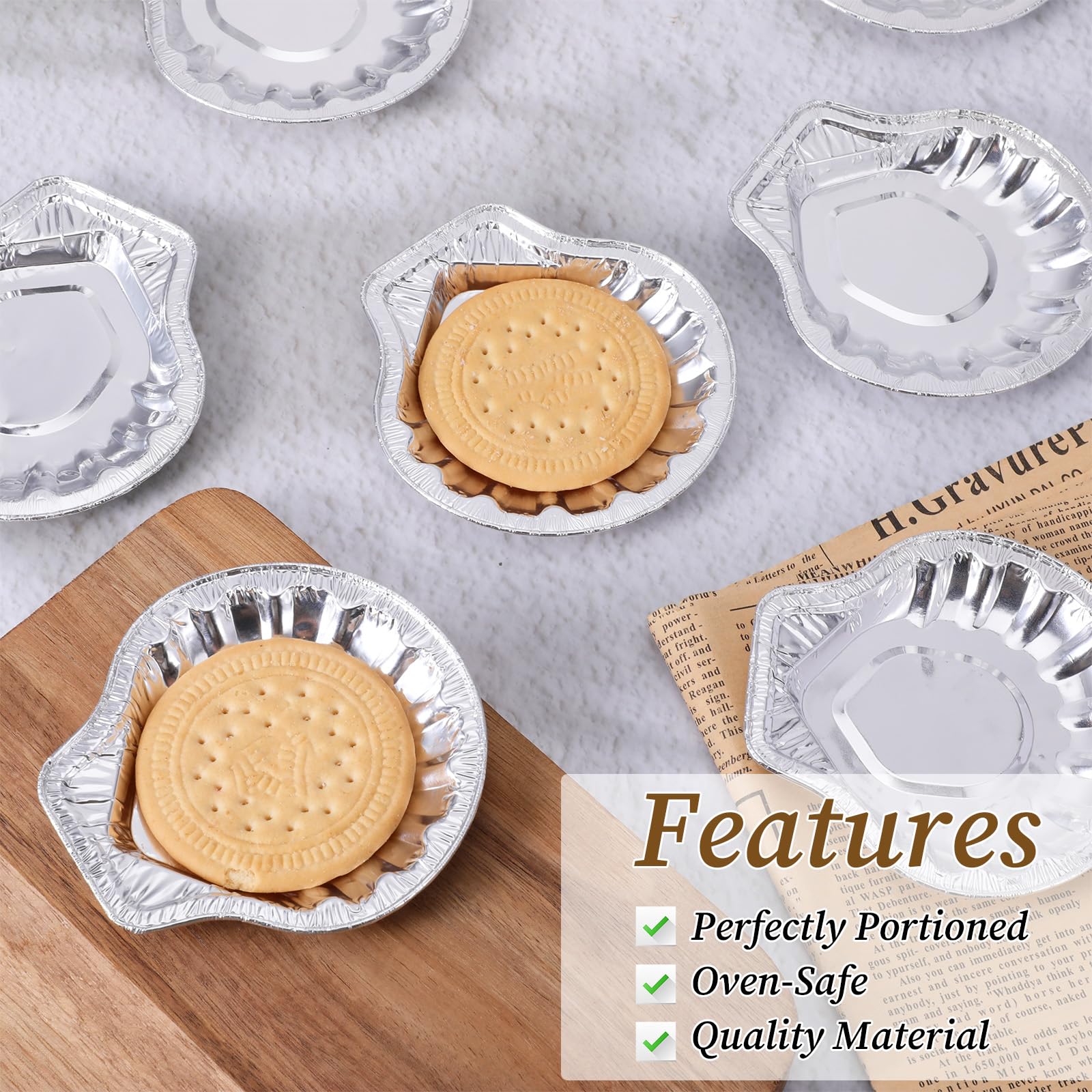 Single-serve pie shells suitable for events and parties