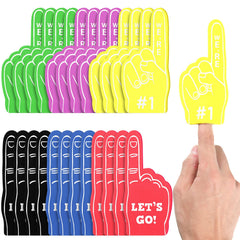 Sinmoe 48 pcs mini foam fingers multicolor in package