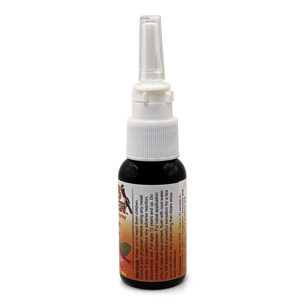 Pepper blend nasal spray for sinus relief