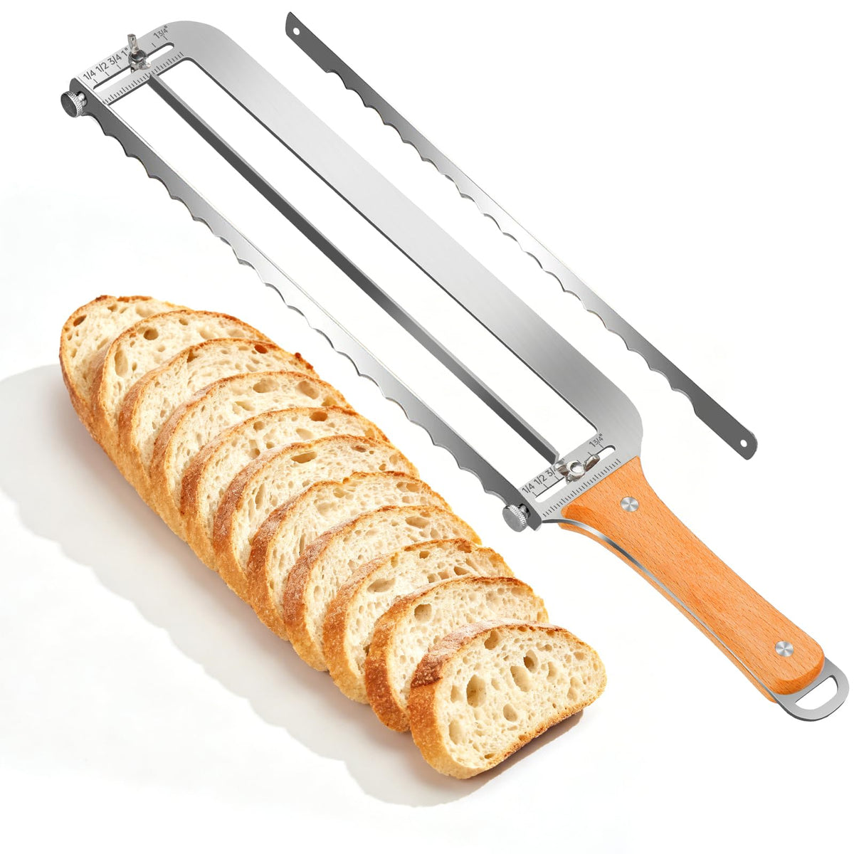 SINYWAY SINWAY 16IN adjustable bread knife with thickness guide