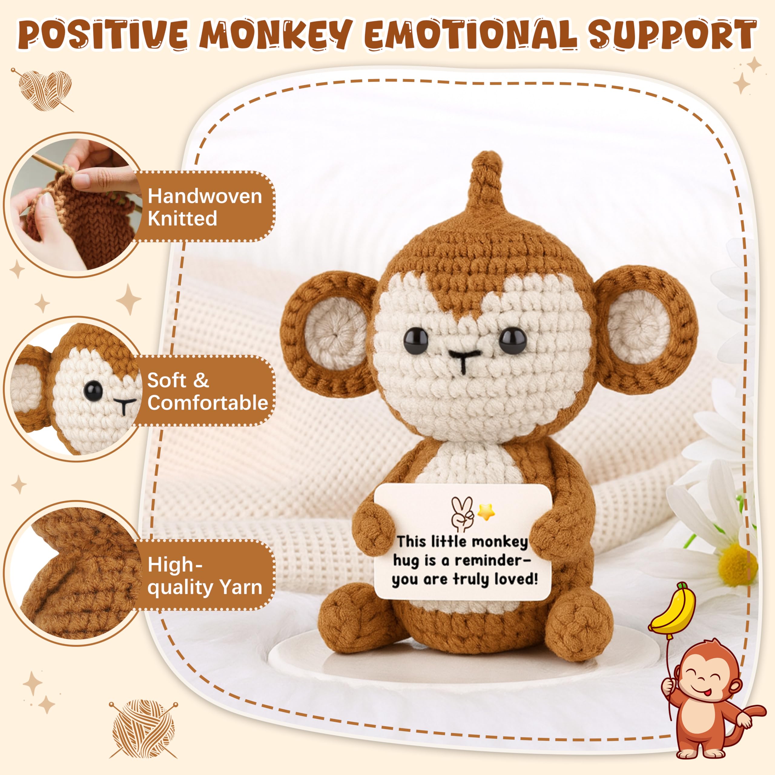 Emotional support monkey plush by SiplyHaven