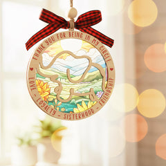 Symbol of sisterhood and friendship elephant ornament