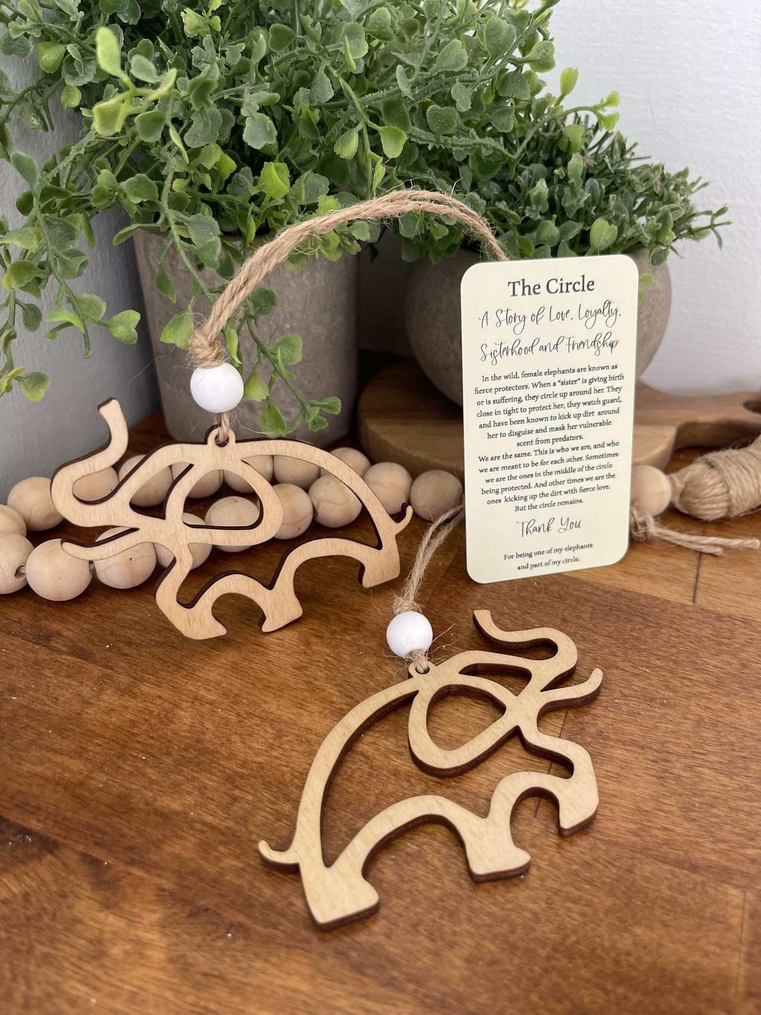 Sisterhood and friendship themed ornament for women