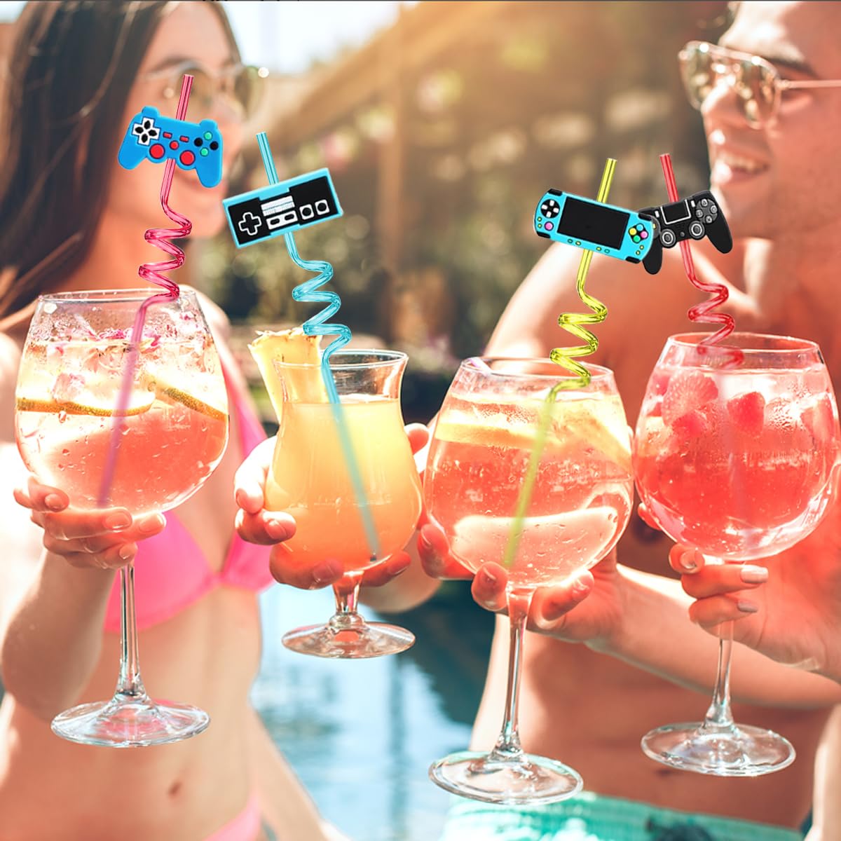 Durable food-grade plastic straw for hot and cold drinks
